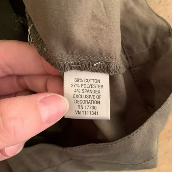 Converse womens button up mini a-line dress with 3/4 ruched sleeves in brown - X - Picture 5 of 7